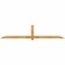 Ekena Millwork Eugene Rough Sawn Timber Gable Bracket, Western Red Cedar, 108"W x 22"H x 2"D x 4"F, 5/12 Pitch GBW108X22X0204EUG00RWR - alternate 1